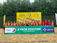 Обучающиеся ГБУ ДО СК «Комплексная спортивная школа» в составе женской команды «Ставрополье», завоевали серебро на Кубке России по пляжному гандболу в Москве!